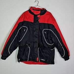 Misty Mountains XL red and black waterproof technical performance coat